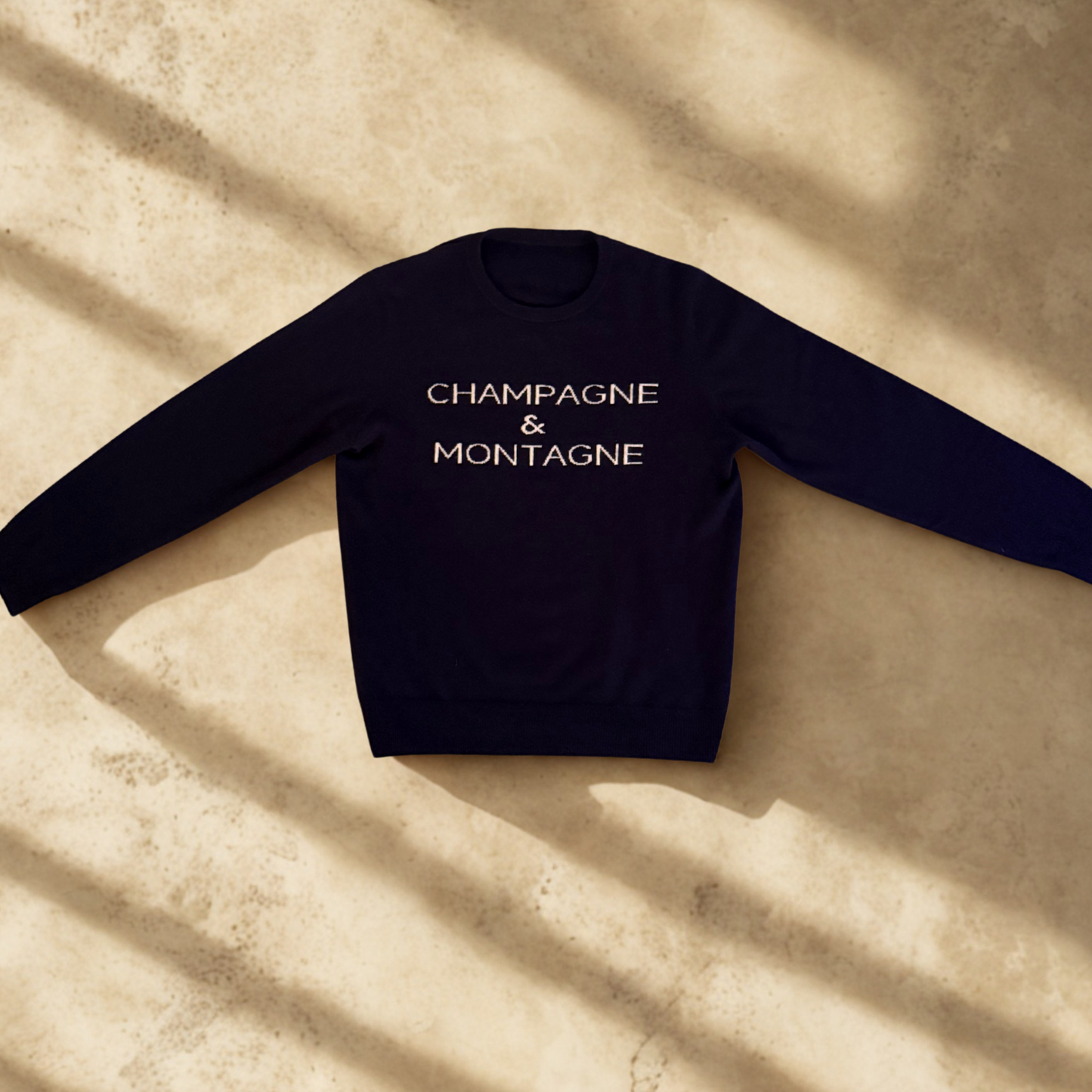 "Champagne & Montagne" Baby-Cashmere Sweater