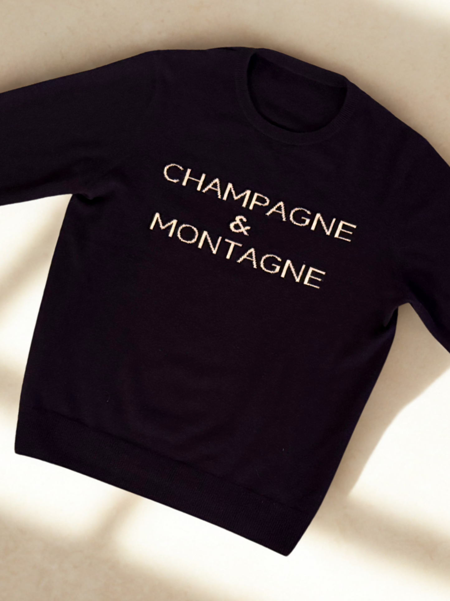 "Champagne & Montagne" Baby-Cashmere Sweater