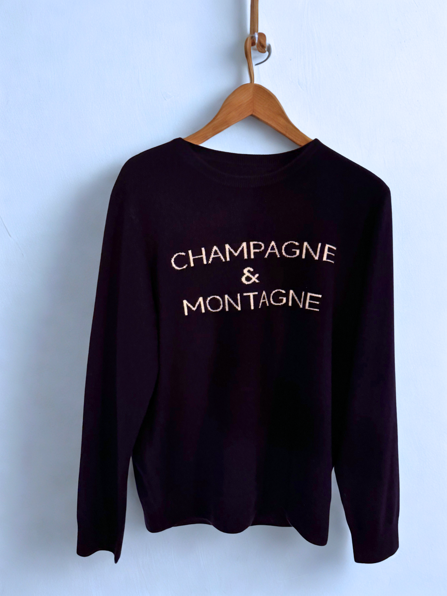"Champagne & Montagne" Baby-Cashmere Sweater